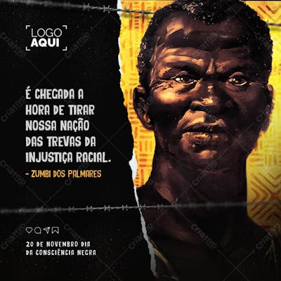 20 DE NOVEMBRO - CONSCIÊNCIA NEGRA - Zumbi dos Palmares PSD