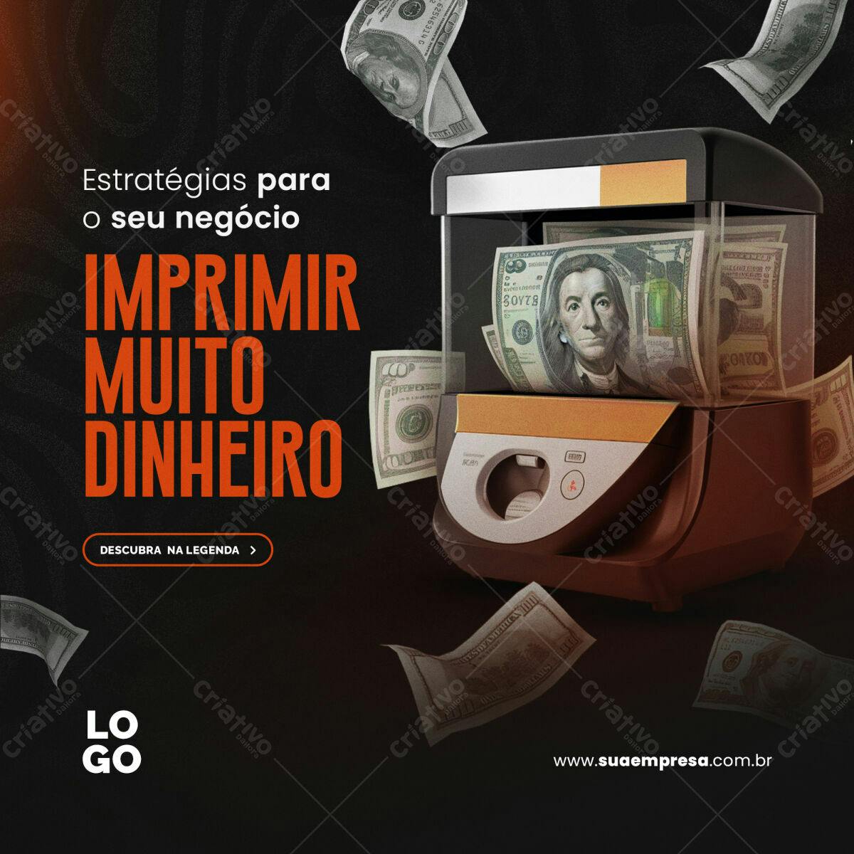 Banner para Negócios Lucrativos PSD Editável