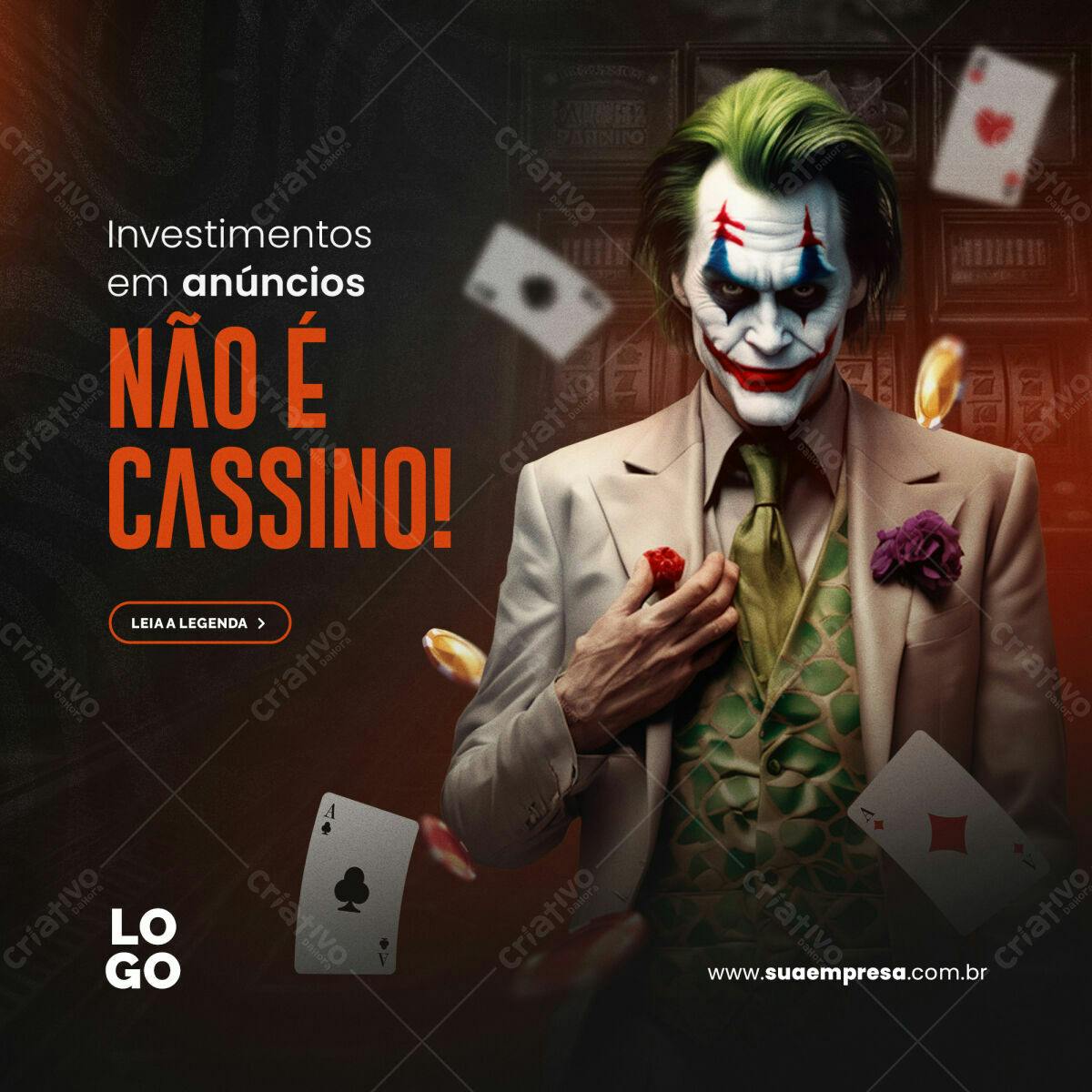 Banner Publicitário Coringa PSD Editável