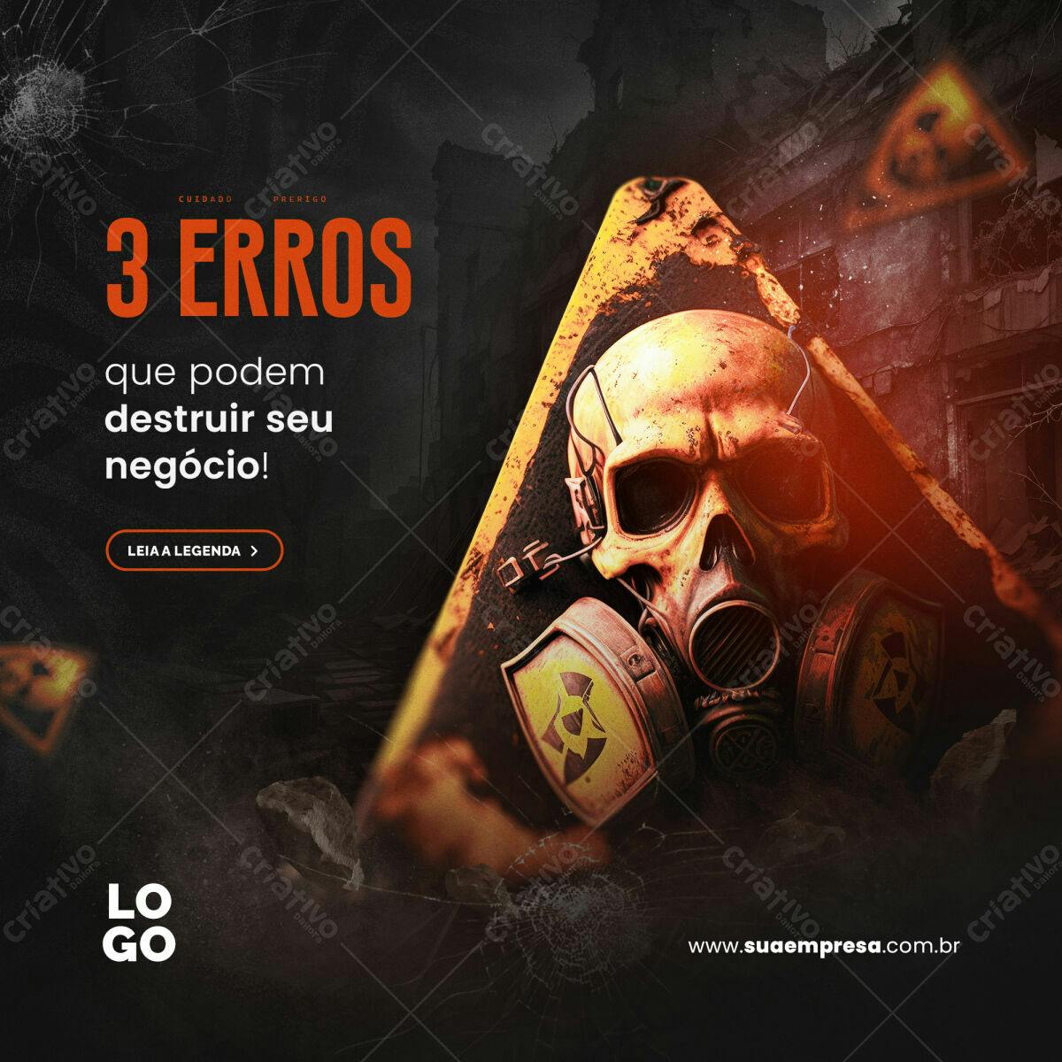 Banner Marketing de Negócios PSD Editável