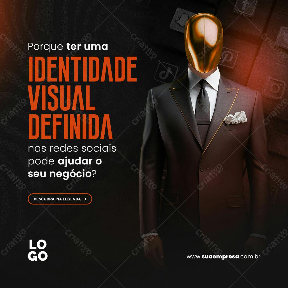 Post para Redes Sociais PSD Editável