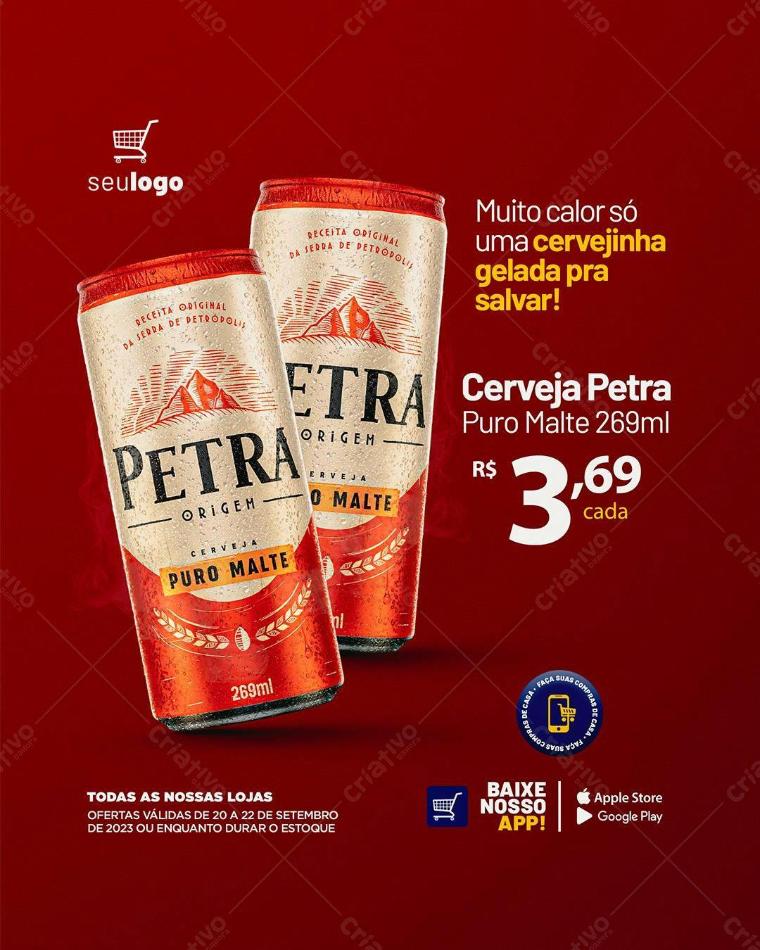Flyer Cerveja Petra PSD Editável
