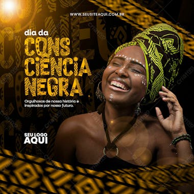 Dia da consciência negra | 20 de novembro | combate ao preconceito | post feed