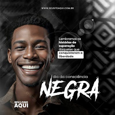 DIA DA CONSCIÊNCIA NEGRA | 20 DE NOVEMBRO | COMBATE AO PRECONCEITO | POST FEED