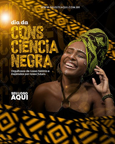 Dia da consciência negra | 20 de novembro | combate ao preconceito | post feed