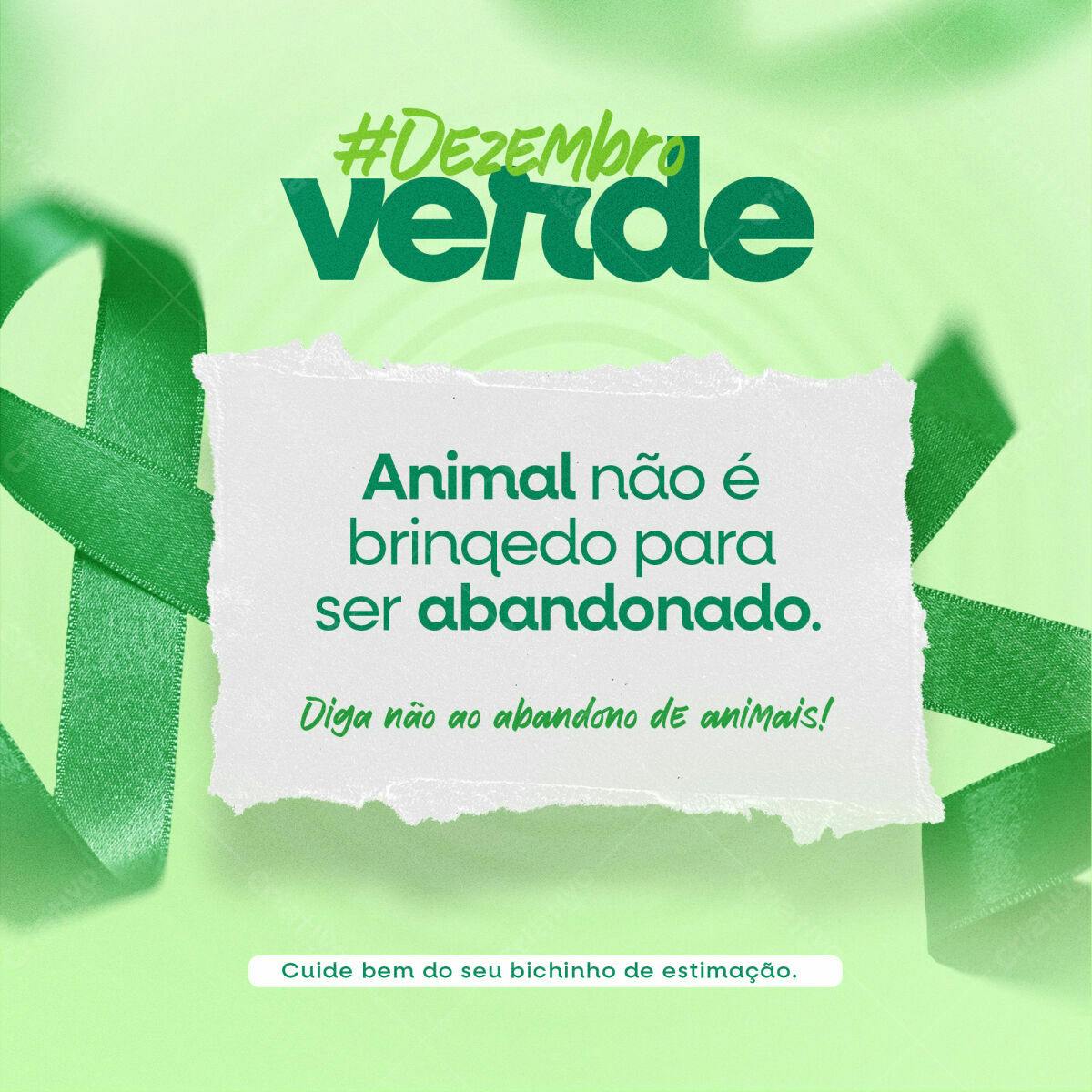 Post para Dezembro Verde PSD Editável