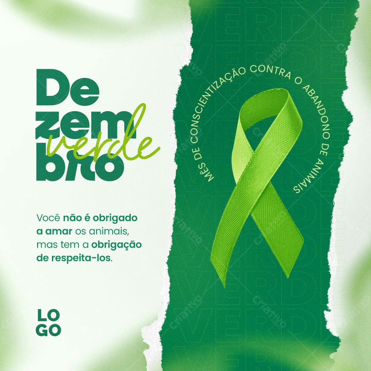 Postagem Dezembro Verde PSD Editável