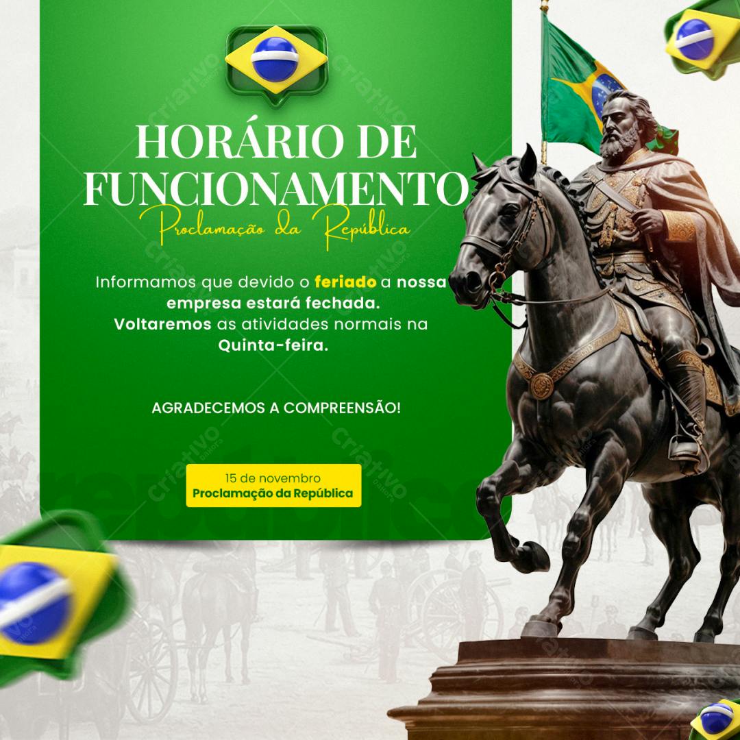 PSD para Proclamação da República PSD Editável