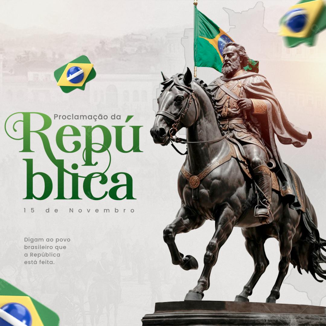 PSD para Proclamação da República PSD Editável