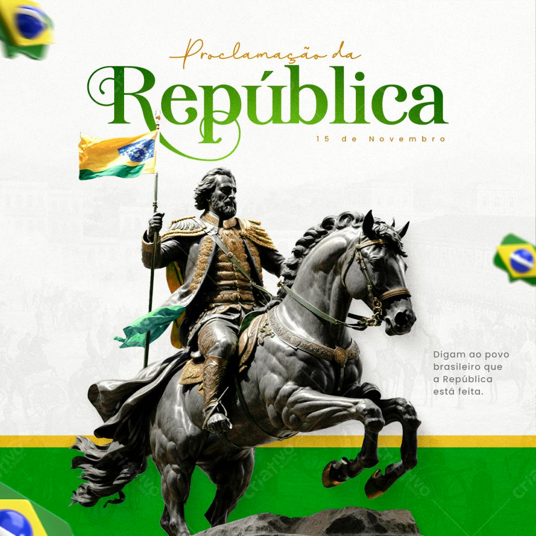 Flyer Proclamação da República PSD Editável