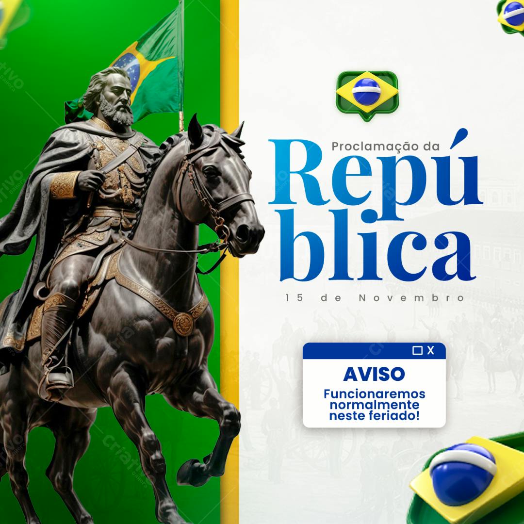 Postagem Dia da República PSD Editável