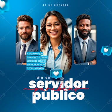 Dia do servidor público psd