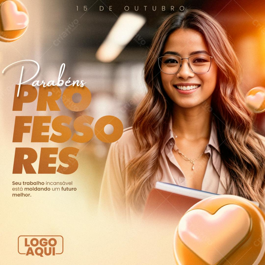 Postagem Dia do Professor PSD Editável