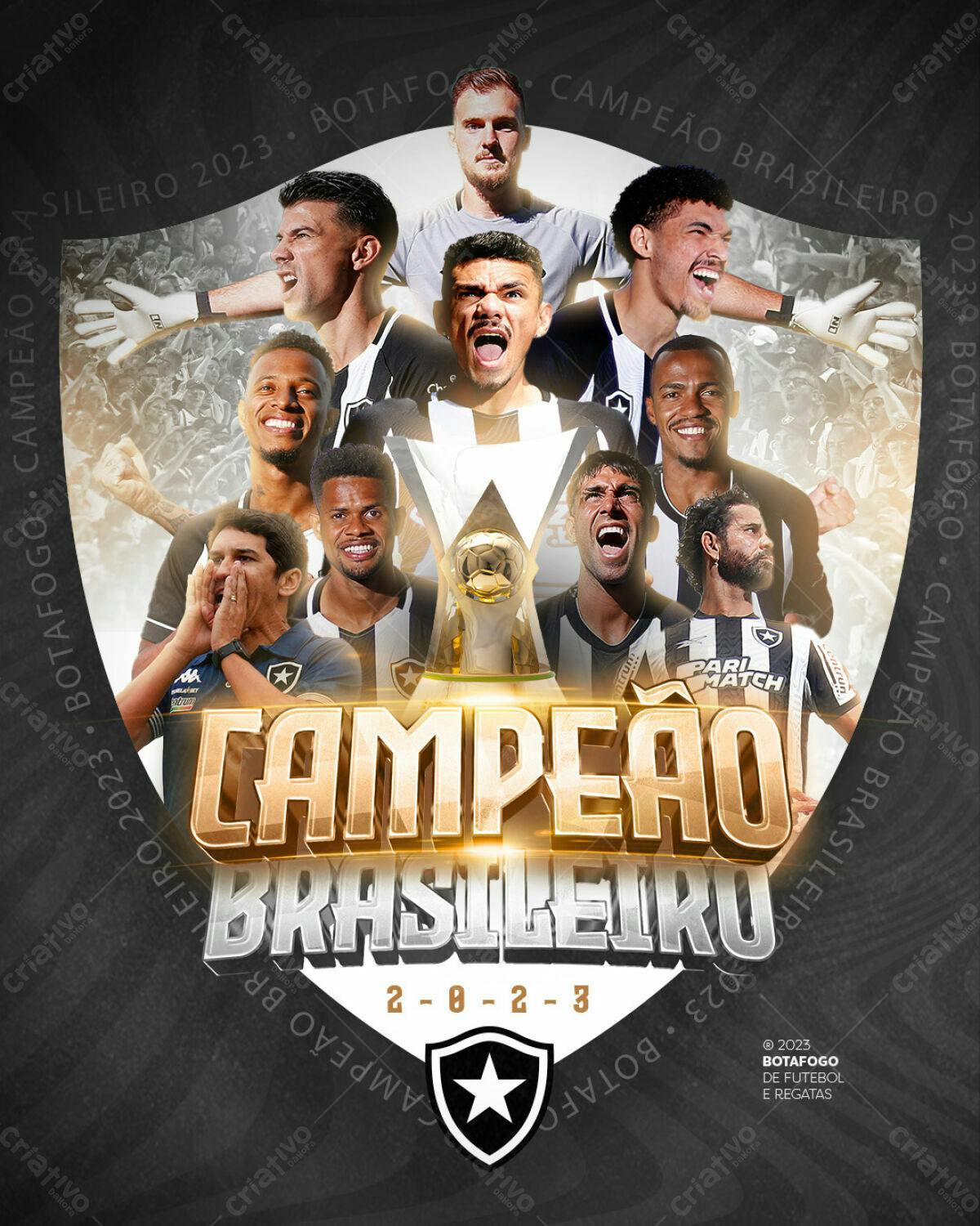 Flyer Campeonato Brasileiro Botafogo PSD Editável