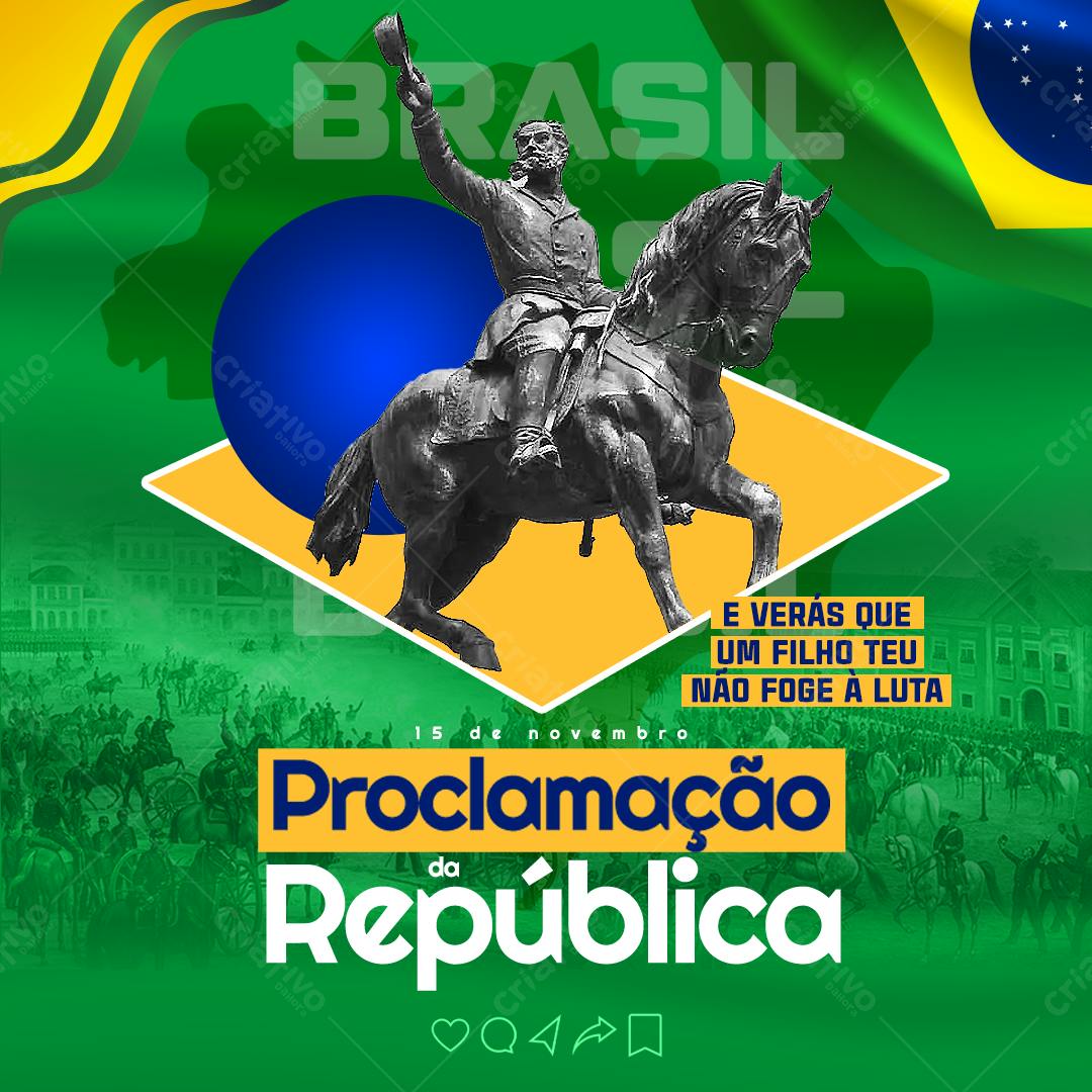 Flyer Proclamação da República PSD Editável