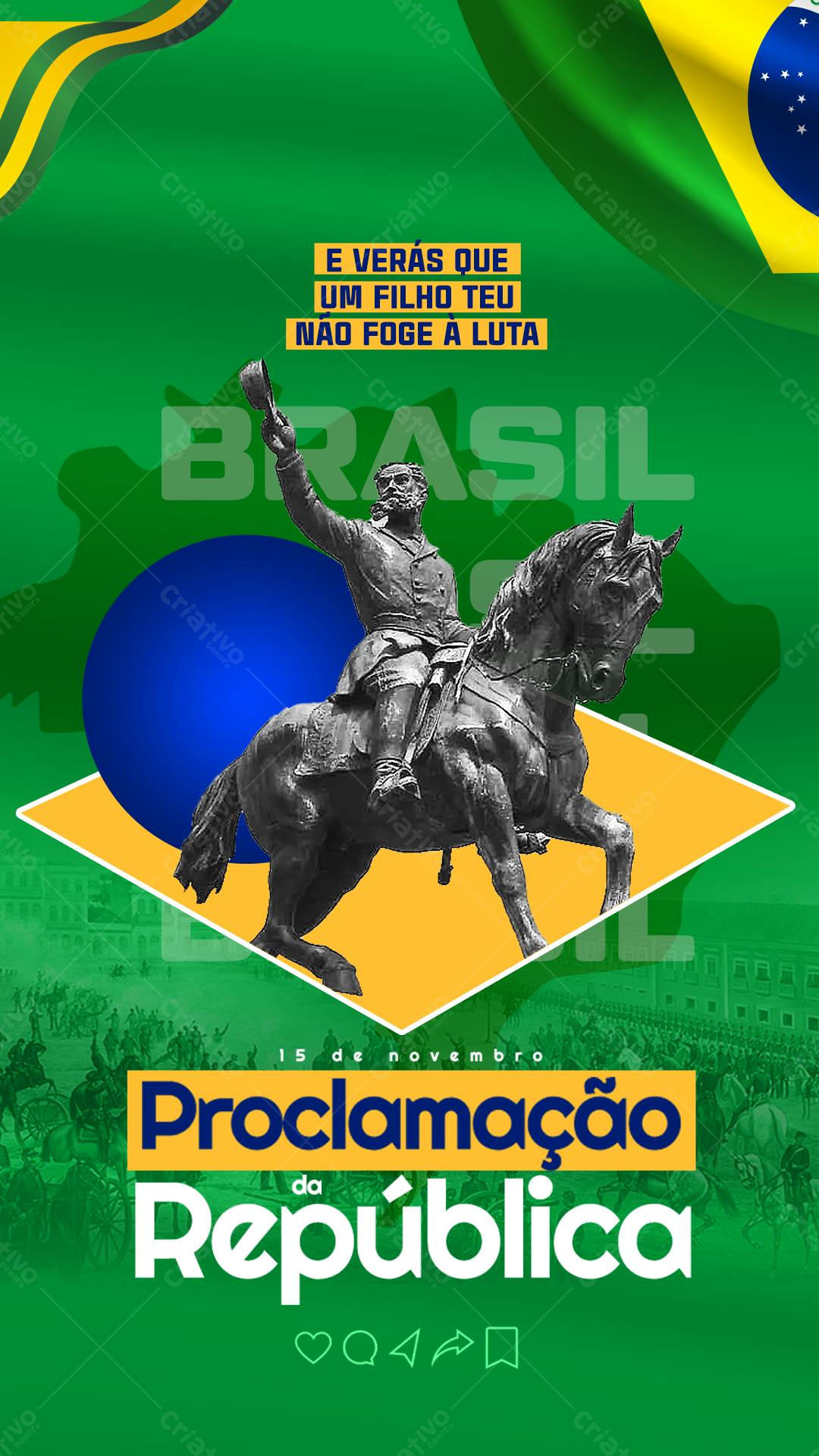 Flyer Proclamação da República PSD Editável