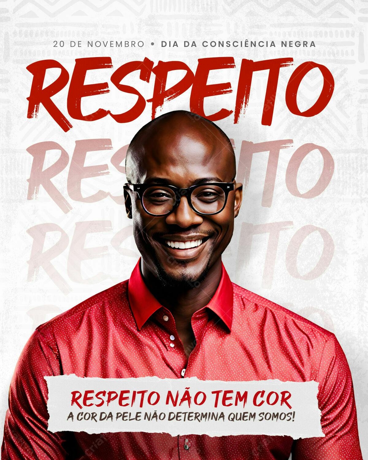 Flyer Dia da Consciência Negra PSD Editável