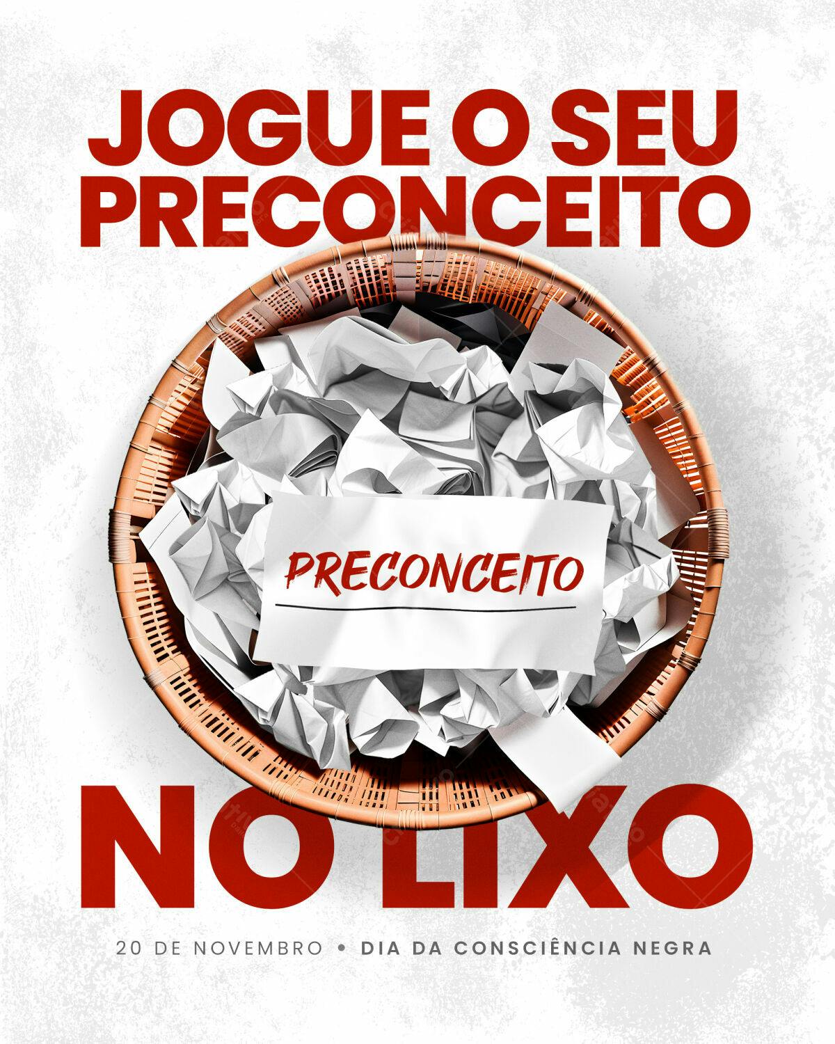 Flyer Dia da Consciência Negra PSD Editável