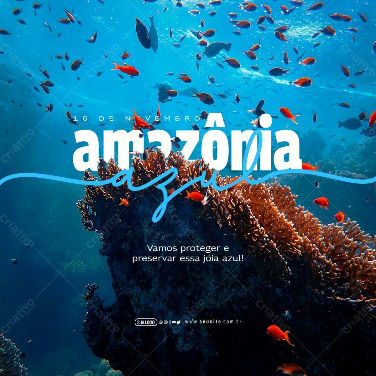 Post para Dia da Amazônia PSD Editável