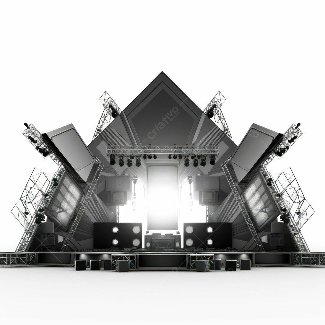 Palco de Música Moderno para Shows