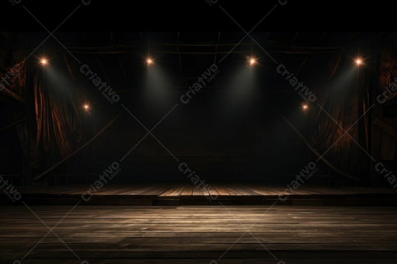 Background com luzes e led palco show evento para composição social media pano de fundo