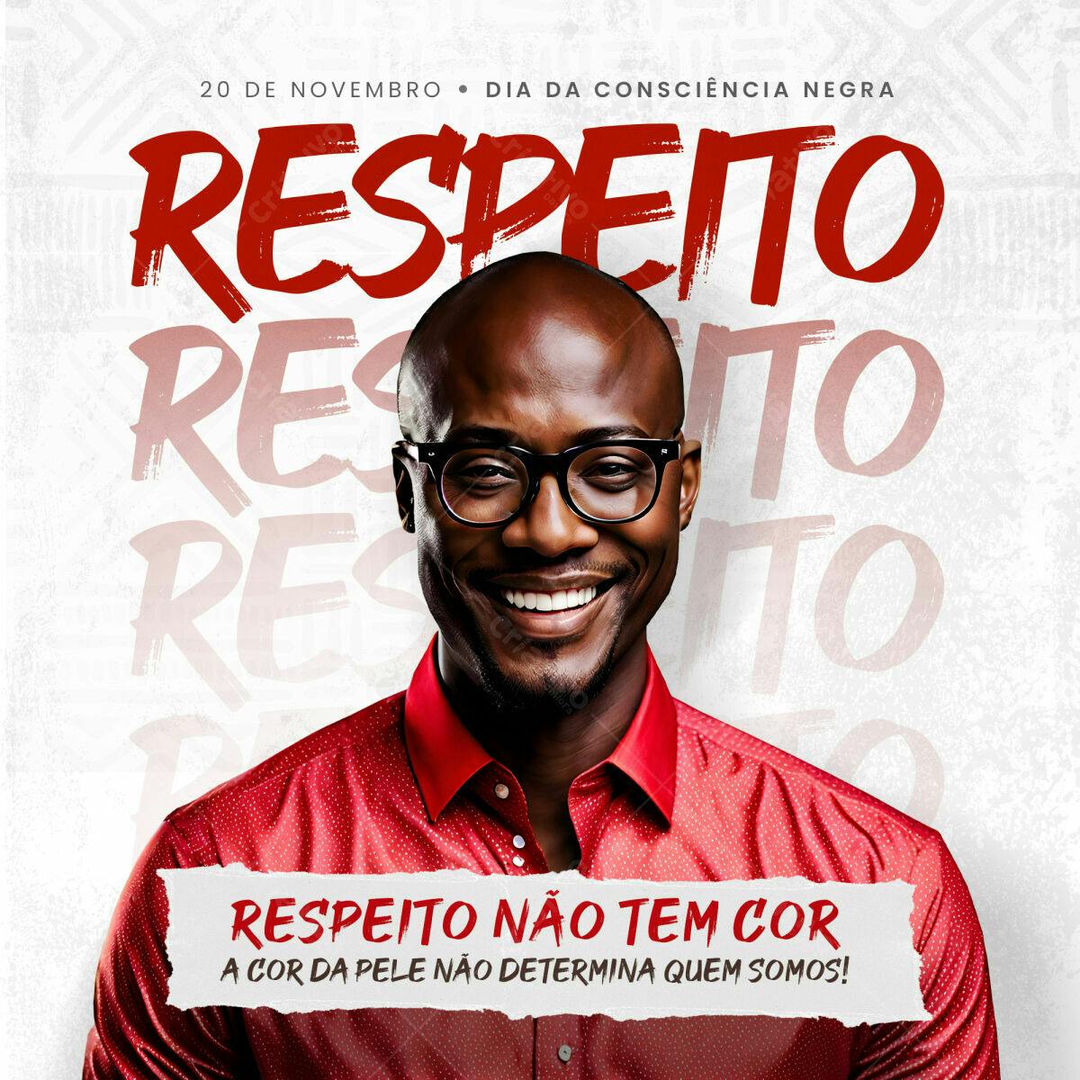 Flyer Dia da Consciência Negra PSD Editável
