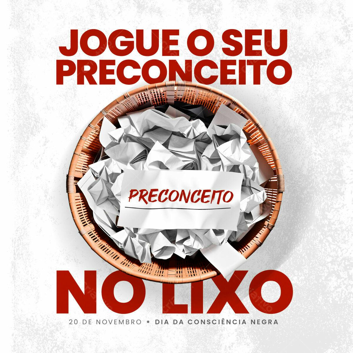 Flyer Dia da Consciência Negra PSD Editável