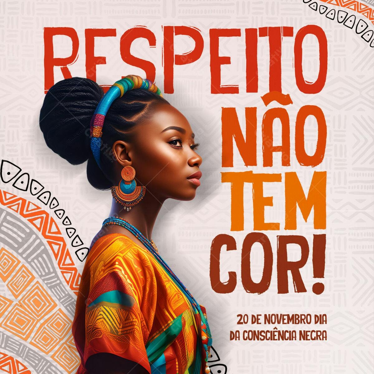 Flyer Dia da Consciência Negra PSD Editável