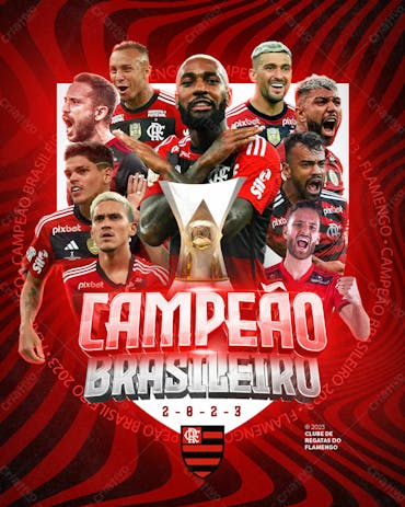Flyer   Flamengo Campeão Brasileiro 2023