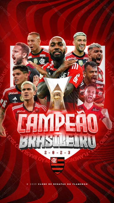 FLAMENGO O MELHOR TIME Do BRASIL Poster, FuturoGame