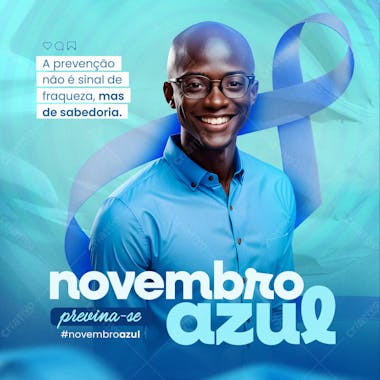 Novembro azul mês do combate ao câncer de próstata 25