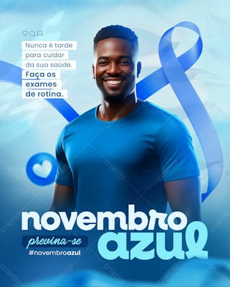 Novembro azul mês do combate ao câncer de próstata 26