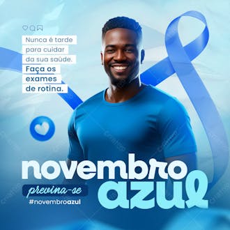 Novembro azul mês do combate ao câncer de próstata 26