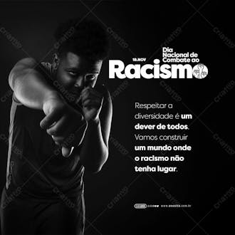 Feed dia nacional de combate ao racismo 18 de novembro