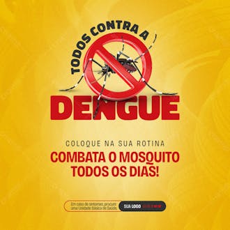 Post coleção contra a dengue combata o mosquito