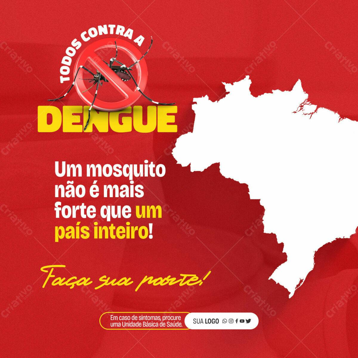 Post para Campanha Contra a Dengue PSD Editável