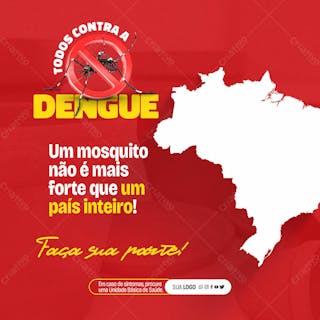 Post coleção contra a dengue um país inteiro