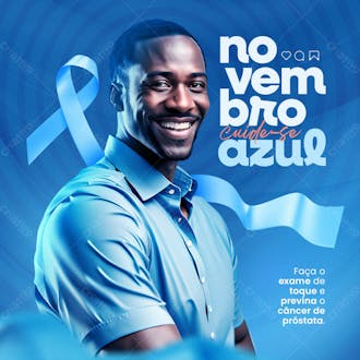 Novembro azul mês do combate ao câncer de próstata 29