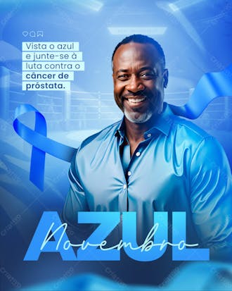 Novembro azul mês do combate ao câncer de próstata 30