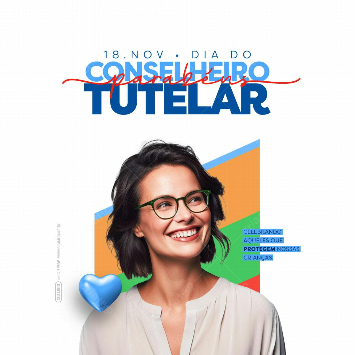 Postagem Dia do Conselho Tutelar PSD Editável