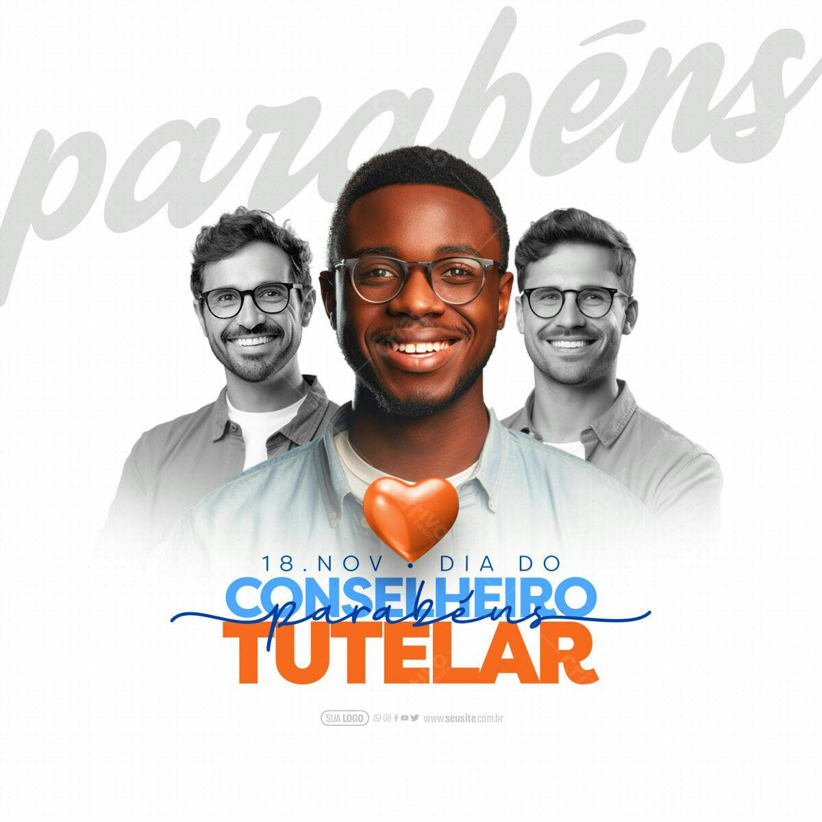 Flyer Dia do Conselho Tutelar PSD Editável