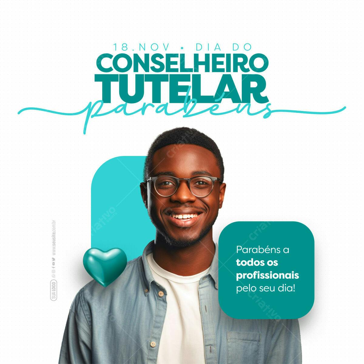 Postagem Dia do Conselho Tutelar PSD Editável