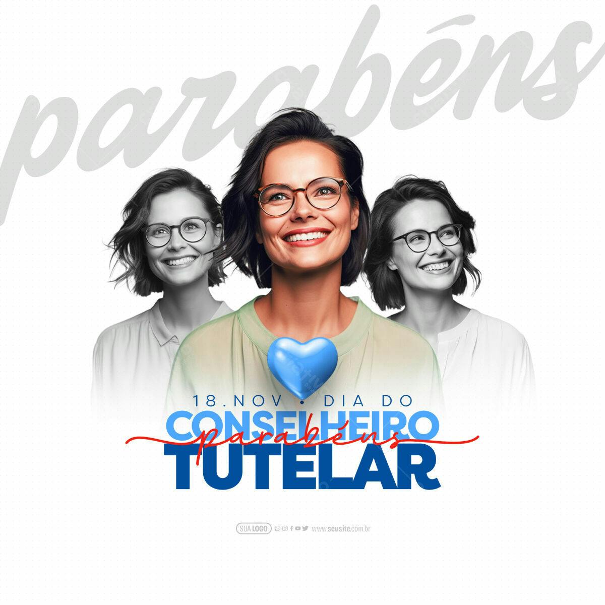 Postagem Dia do Conselho Tutelar PSD Editável
