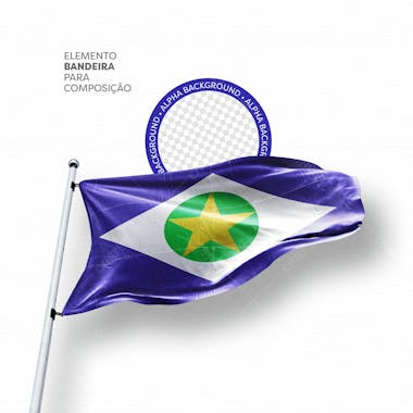 Bandeira mato grosso para composição