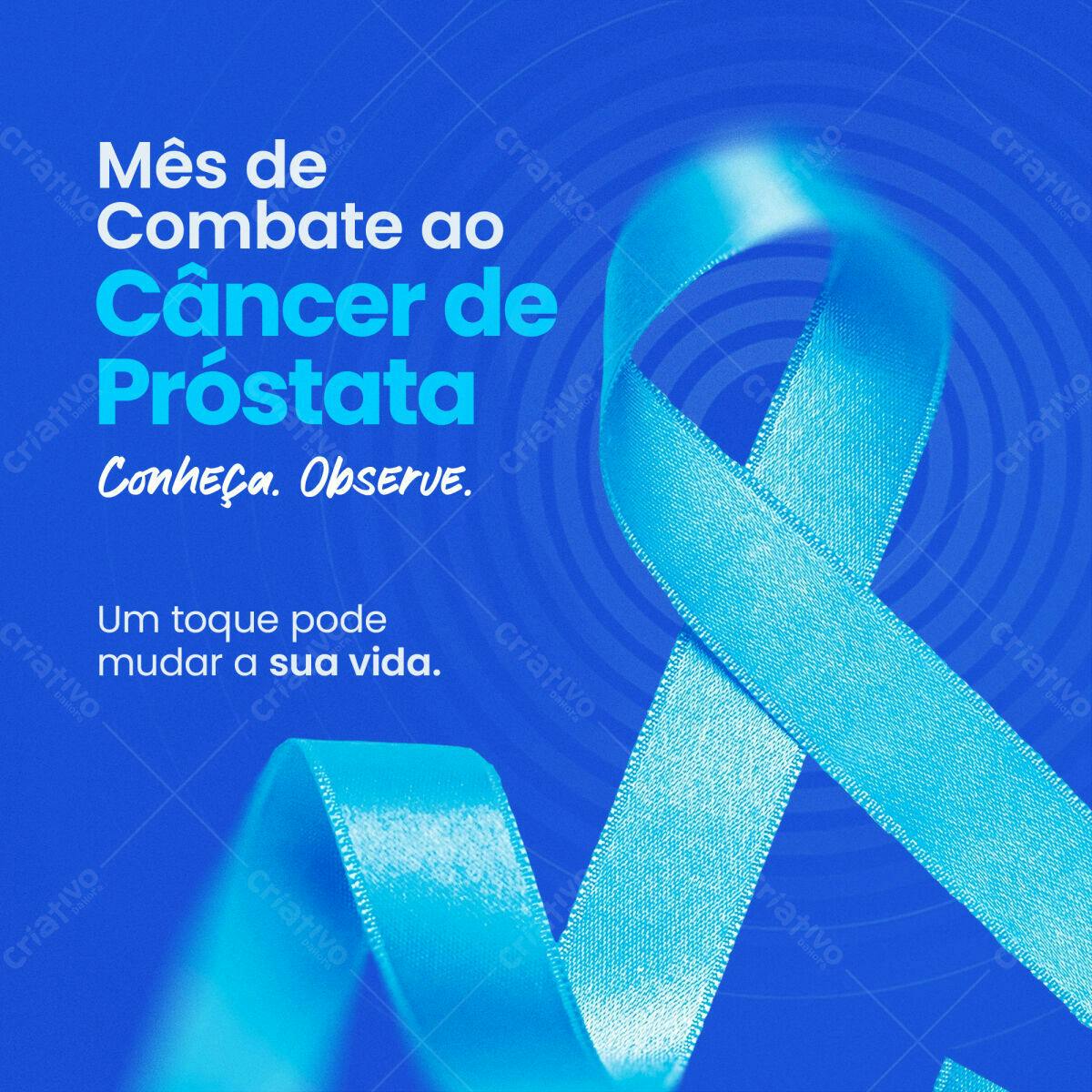 Post para Novembro Azul PSD Editável