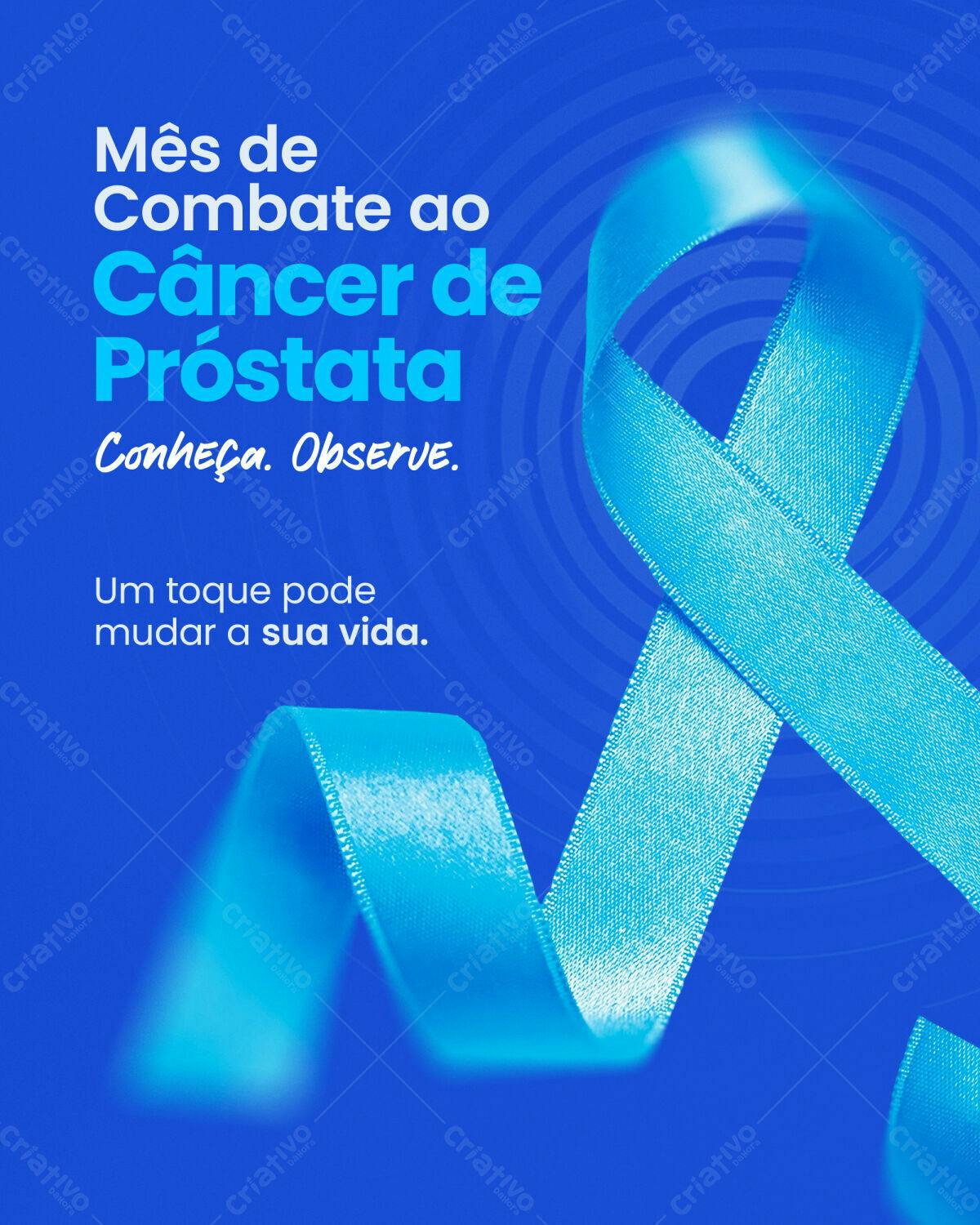 Post para Novembro Azul PSD Editável