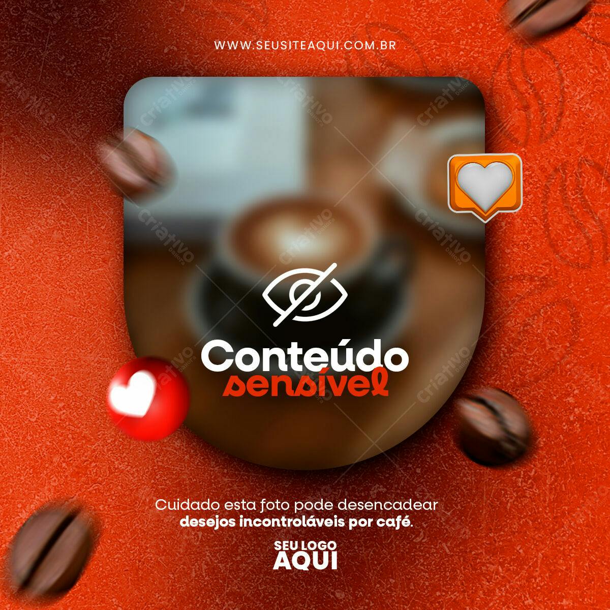 Postagem Instagram Café PSD Editável
