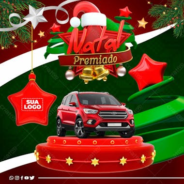 Natal premiado psd editável