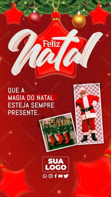 Feliz natal psd editável