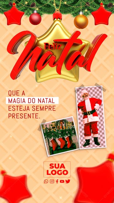 Feliz natal psd editável